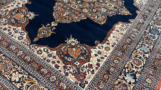 Persian Tabriz 4'5"x5'7" Area Rug
