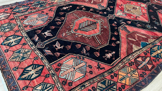 Persian Hamadan Runner 5'x10'1" Area Rug