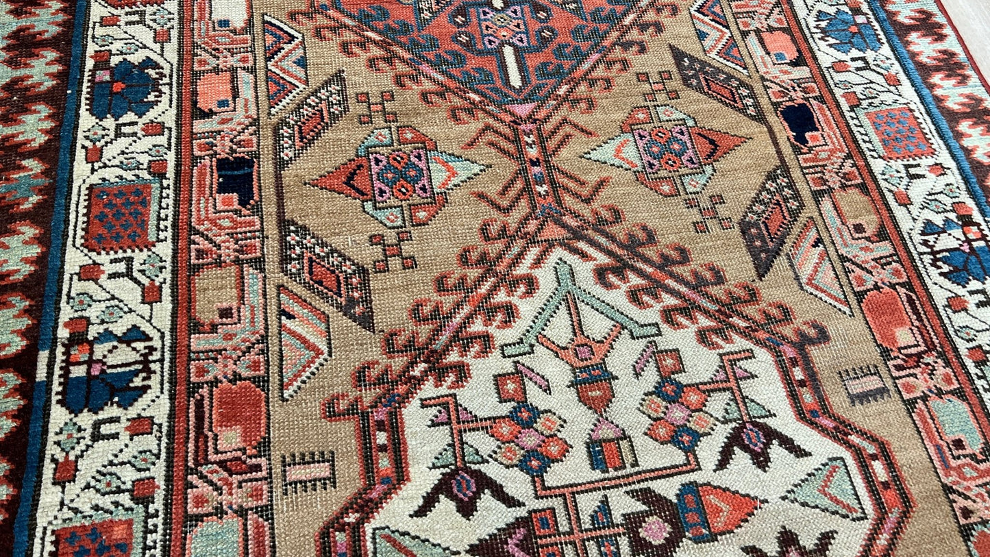 Antique Serab Runner 3'5"x8'8" Area Rug