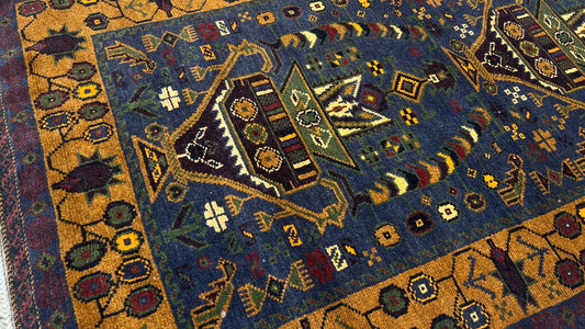 Tribal Baluch 2'11"x4'11" Area Rug