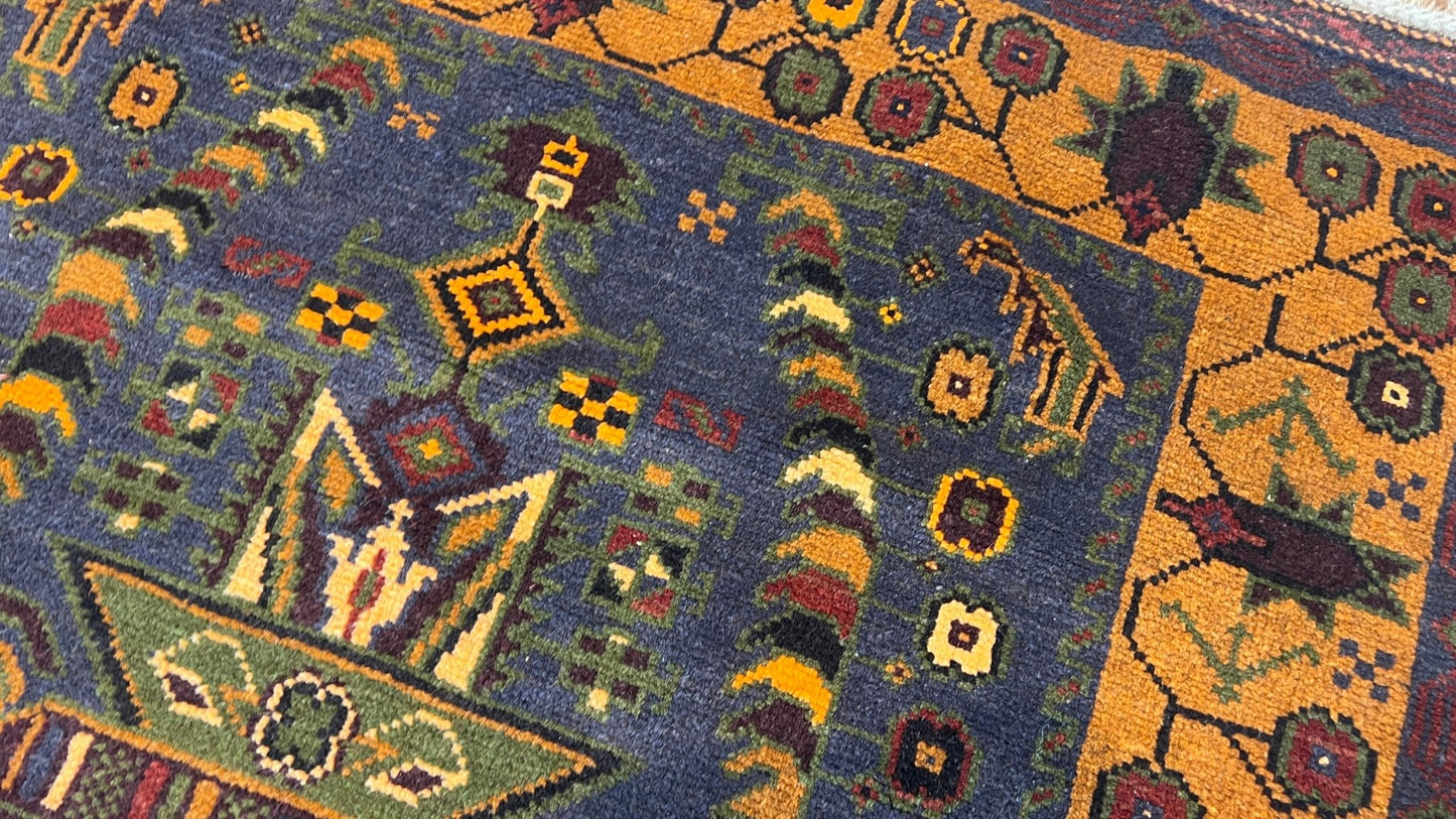 Tribal Baluch 2'11"x4'11" Area Rug