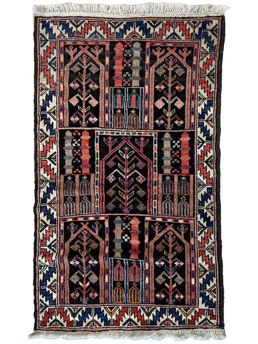Tribal Baluch 2'10"x4'10" Area Rug