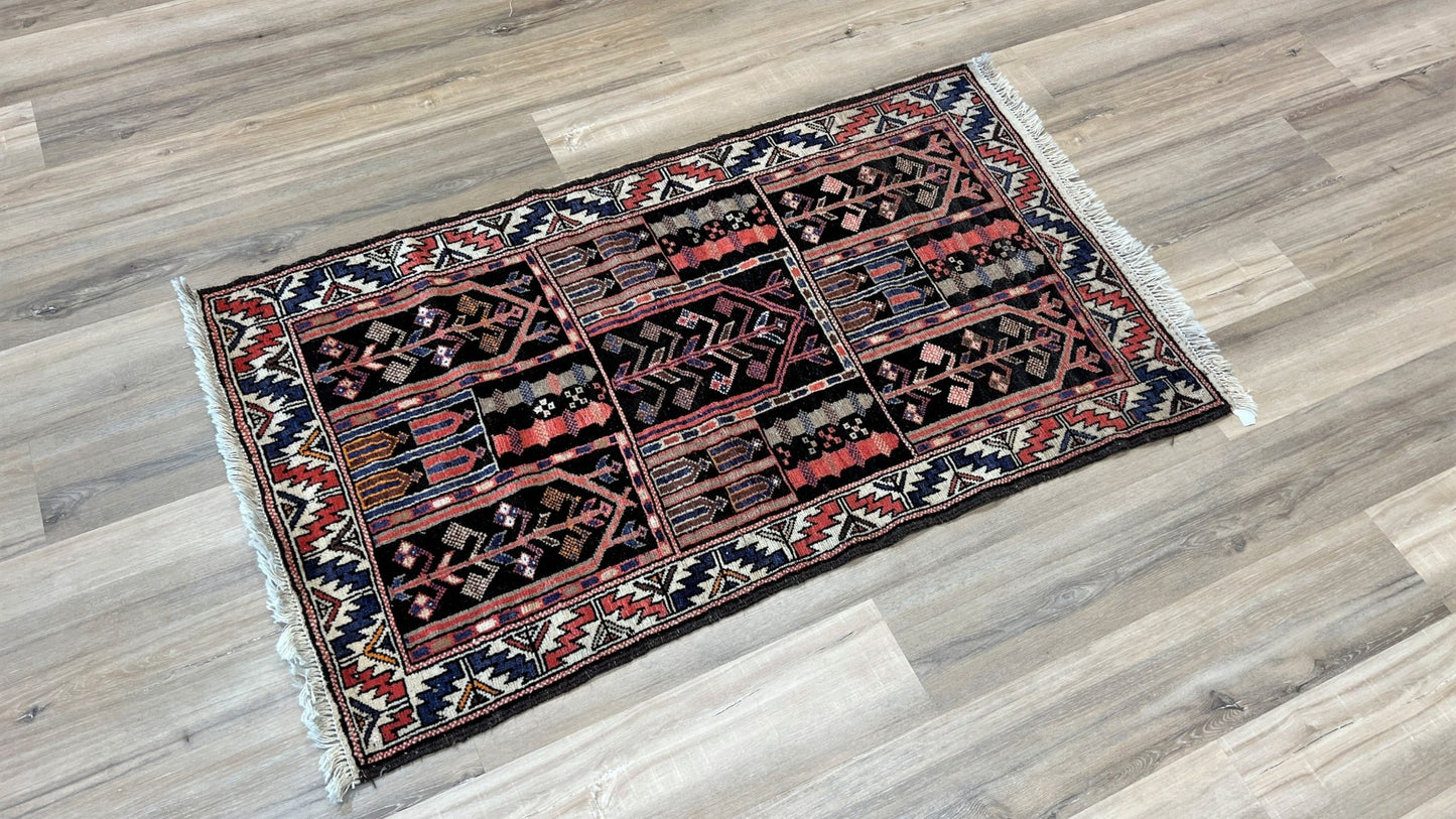 Tribal Baluch 2'10"x4'10" Area Rug