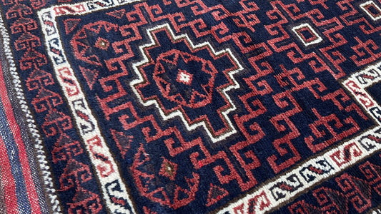 Tribal Baluch 2'6"x4' Area Rug