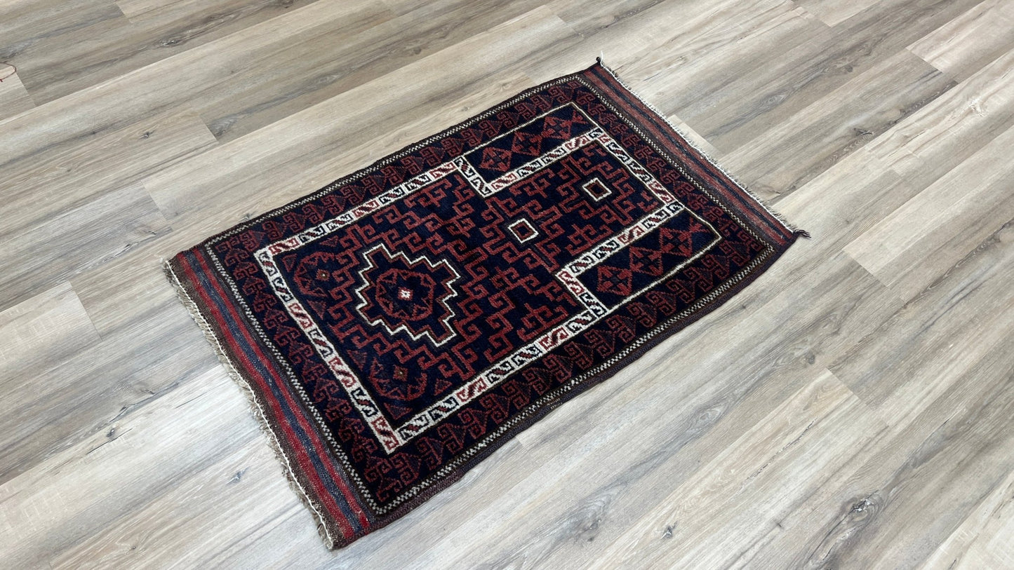 Tribal Baluch 2'6"x4' Area Rug