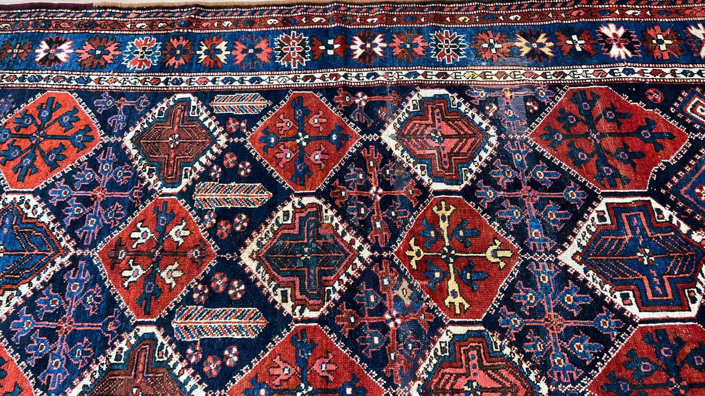 Kurdish Geometric 4'9"x7' Area Rug