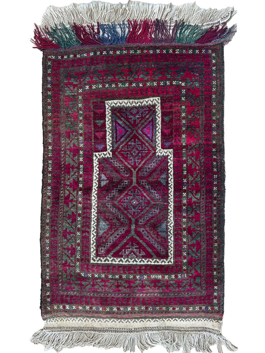 Tribal Baluch 2'9"x4' Area Rug