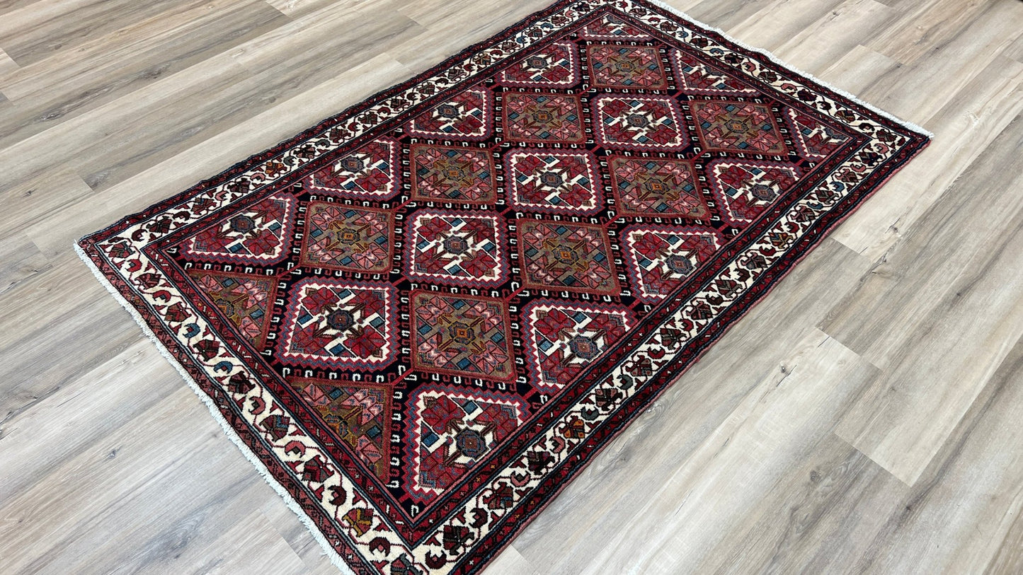 Persian Hamadan 4'4"x6'9" Area Rug