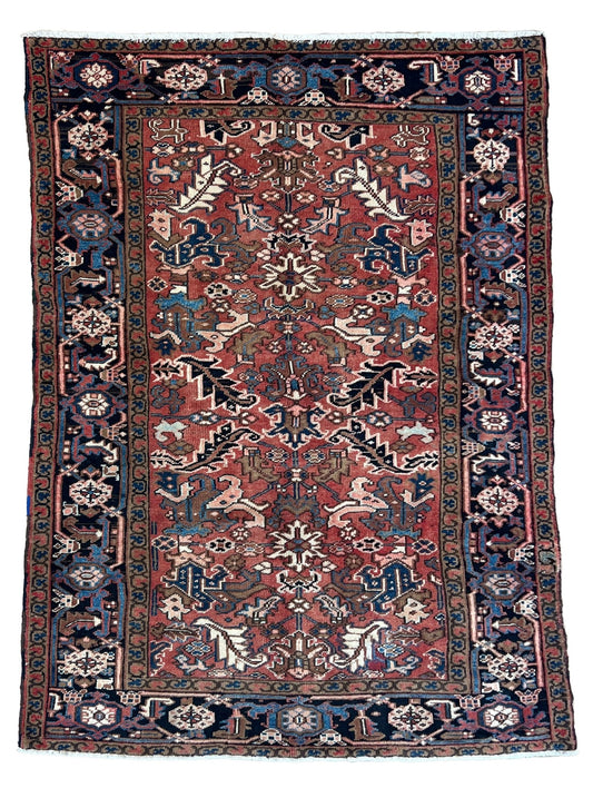 Vintage Heriz 5'4"x8'1" Area Rug