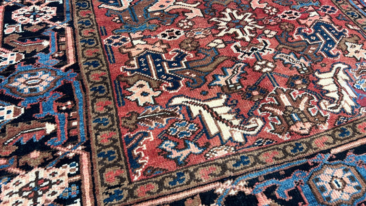 Vintage Heriz 5'4"x8'1" Area Rug