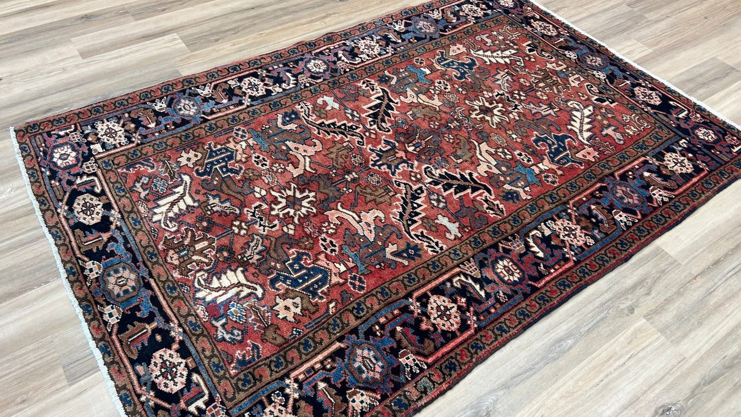 Vintage Heriz 5'4"x8'1" Area Rug