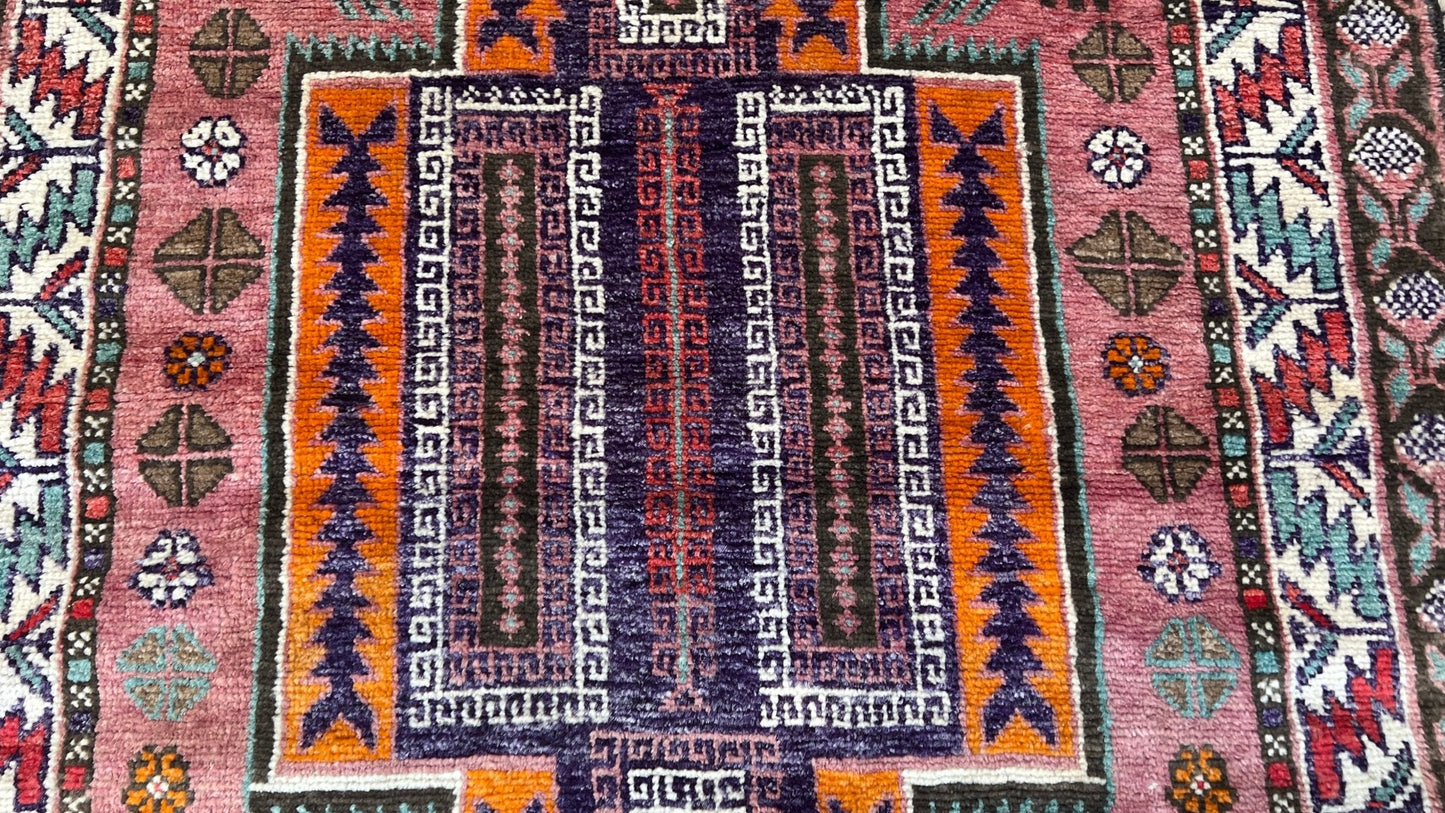 Tribal Baluch 3'3"x5' Area Rug