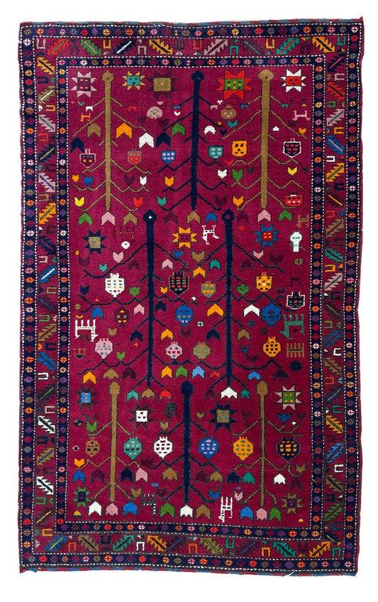 Caucasian Dagistan 4'4''x7'2" Area Rug