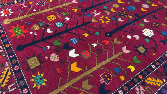 Caucasian Dagistan 4'4''x7'2" Area Rug