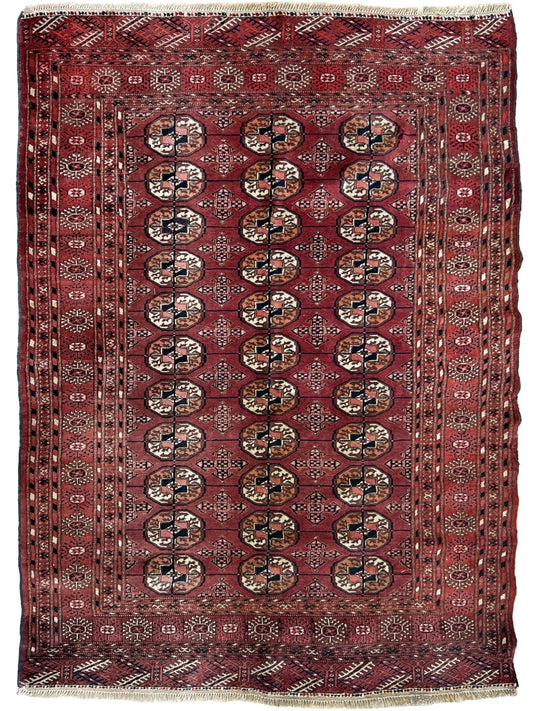 Turkman Tekke 4'2"x5'8" Area Rug