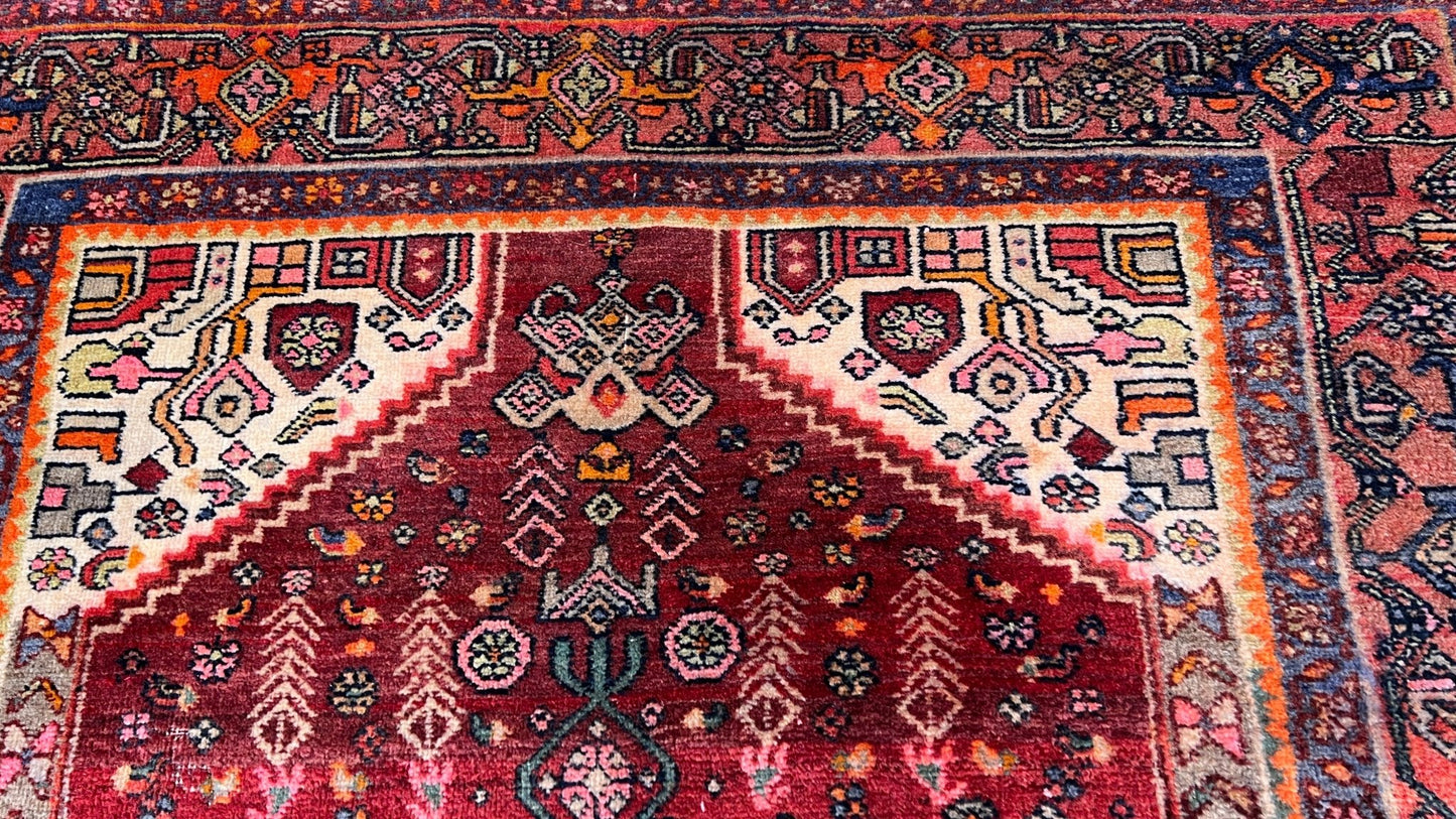 Persian Zanjan Runner 4'3"x9'7" Area Rug