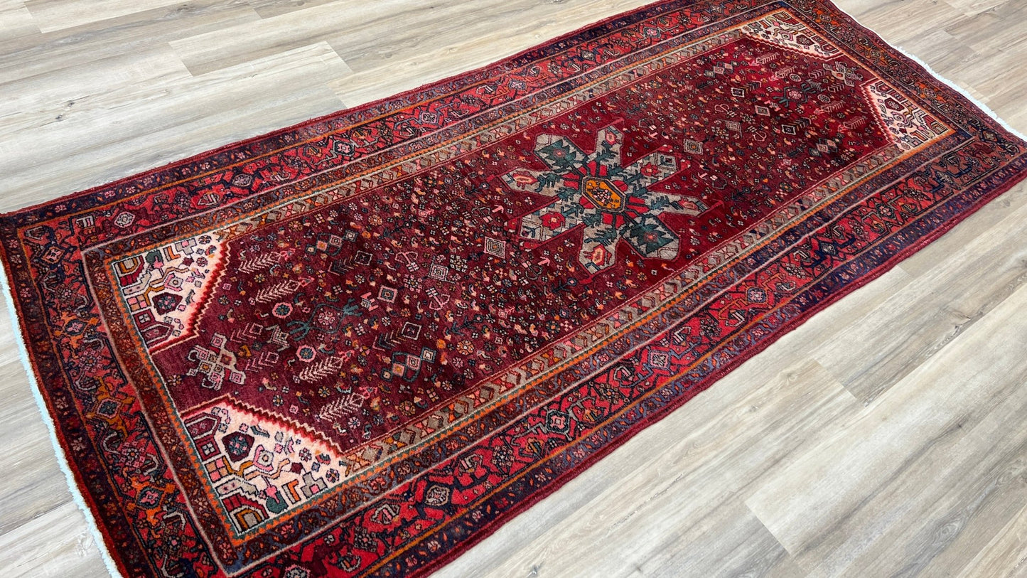 Persian Zanjan Runner 4'3"x9'7" Area Rug