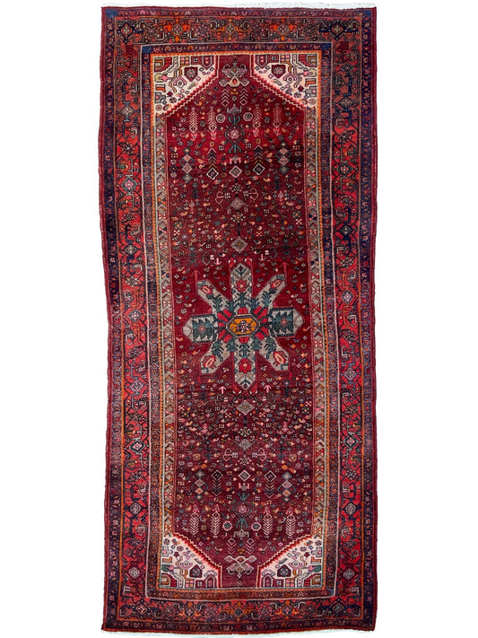Persian Zanjan Runner 4'3"x9'7" Area Rug