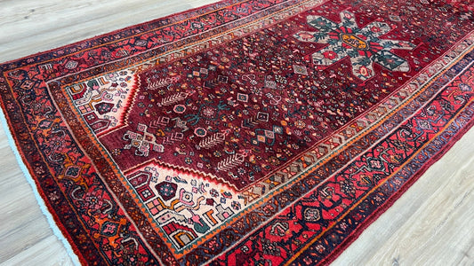 Persian Zanjan Runner 4'3"x9'7" Area Rug