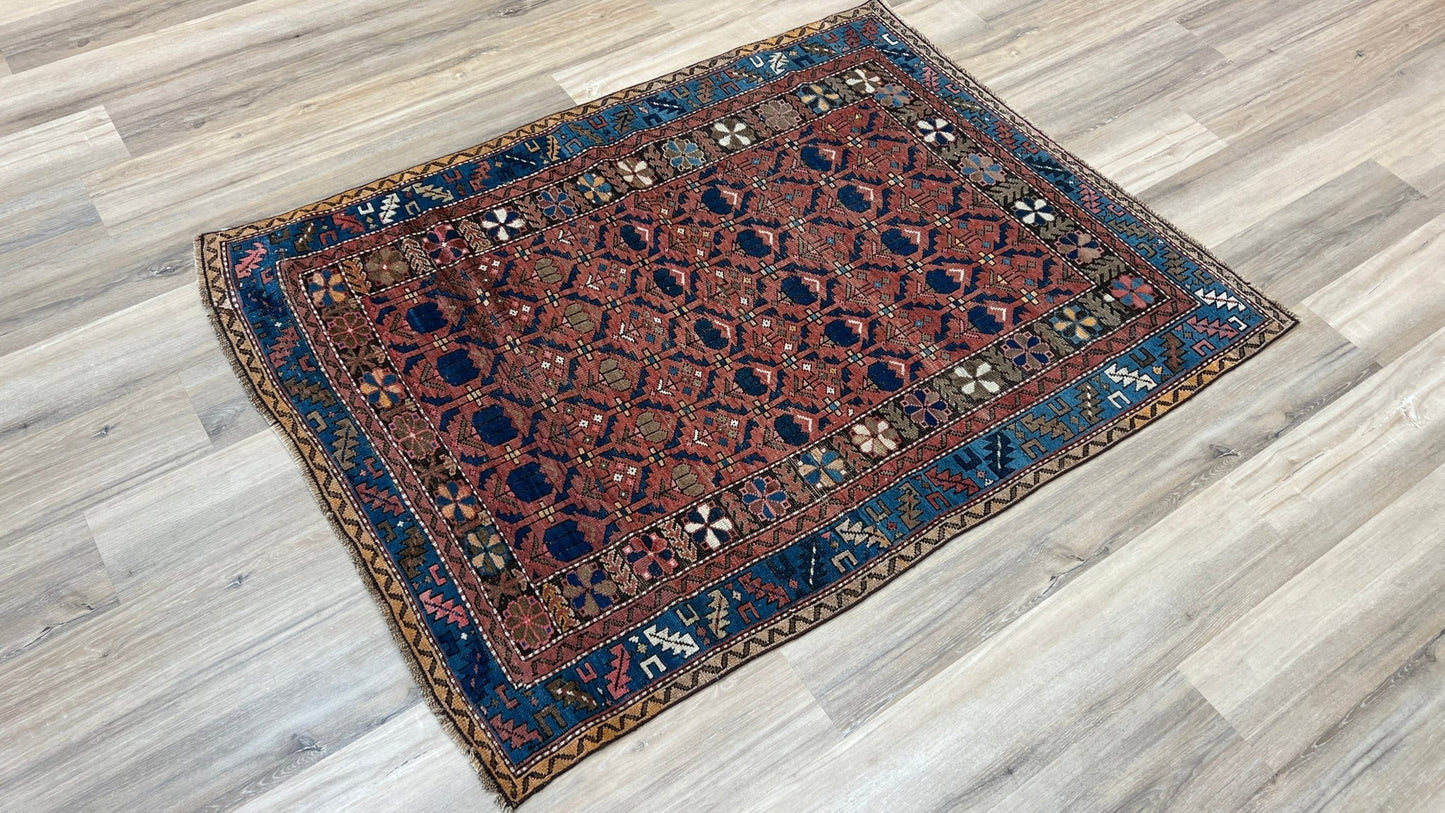 Caucasian Dagestan 3'10"x5'3" Area Rug