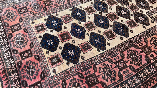 Tribal Baluch 2'8"x4'1" Area Rug