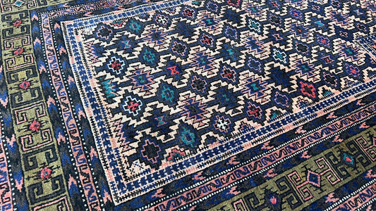 Tribal Baluch 2'8"x4'2" Area Rug