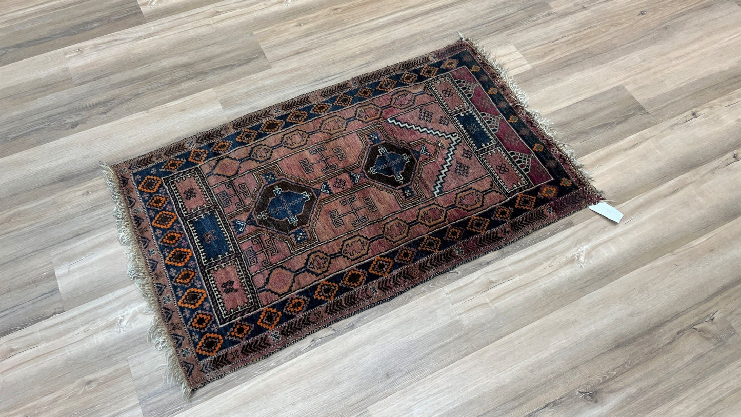 Tribal Baluch 2'3"x4' Area Rug