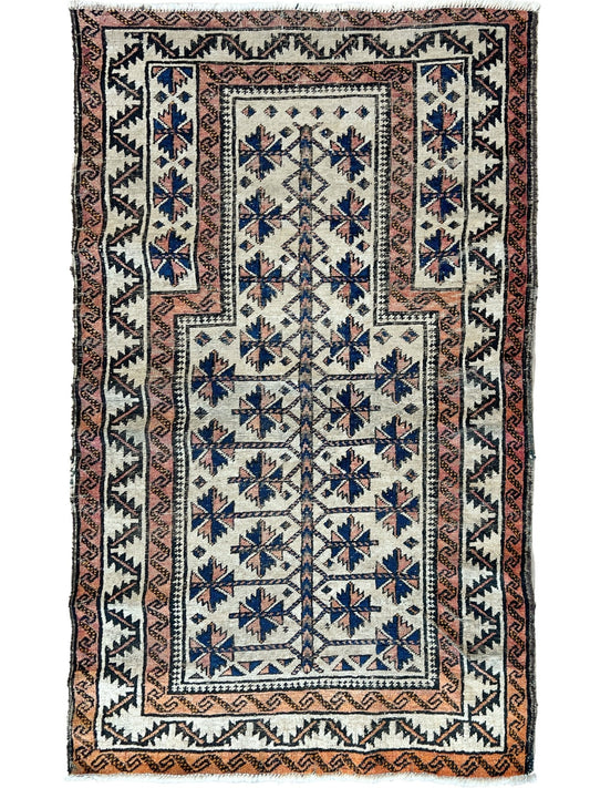 Tribal Baluch 2'11"x4'11" Area Rug