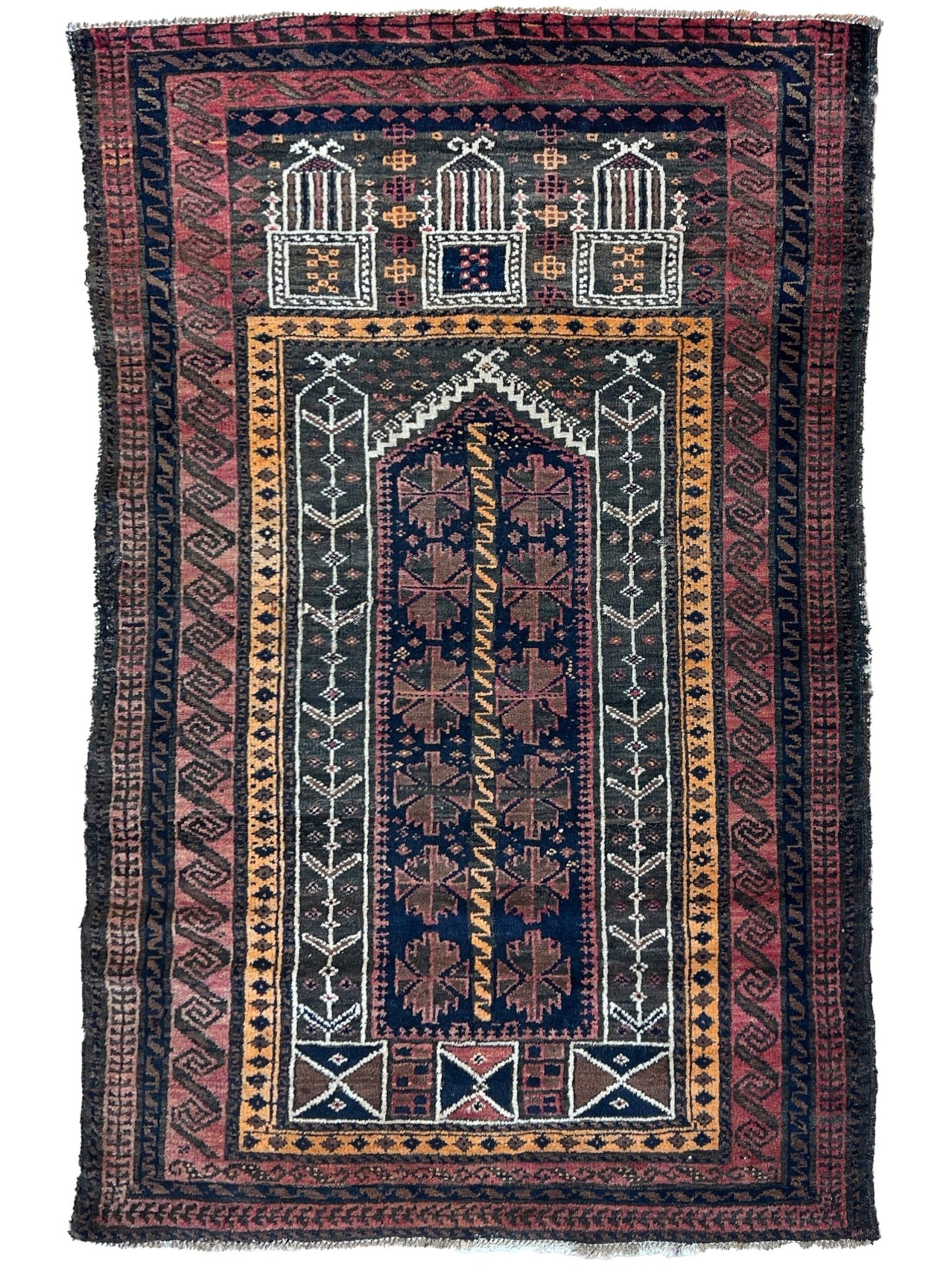 Tribal Baluch 2'8"x4'1" Area Rug