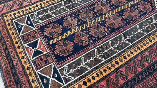 Tribal Baluch 2'8"x4'1" Area Rug