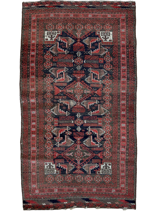 Tribal Baluch 2'9"x4'11" Area Rug