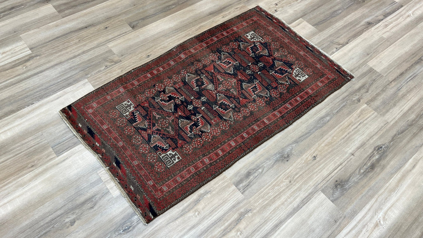 Tribal Baluch 2'9"x4'11" Area Rug