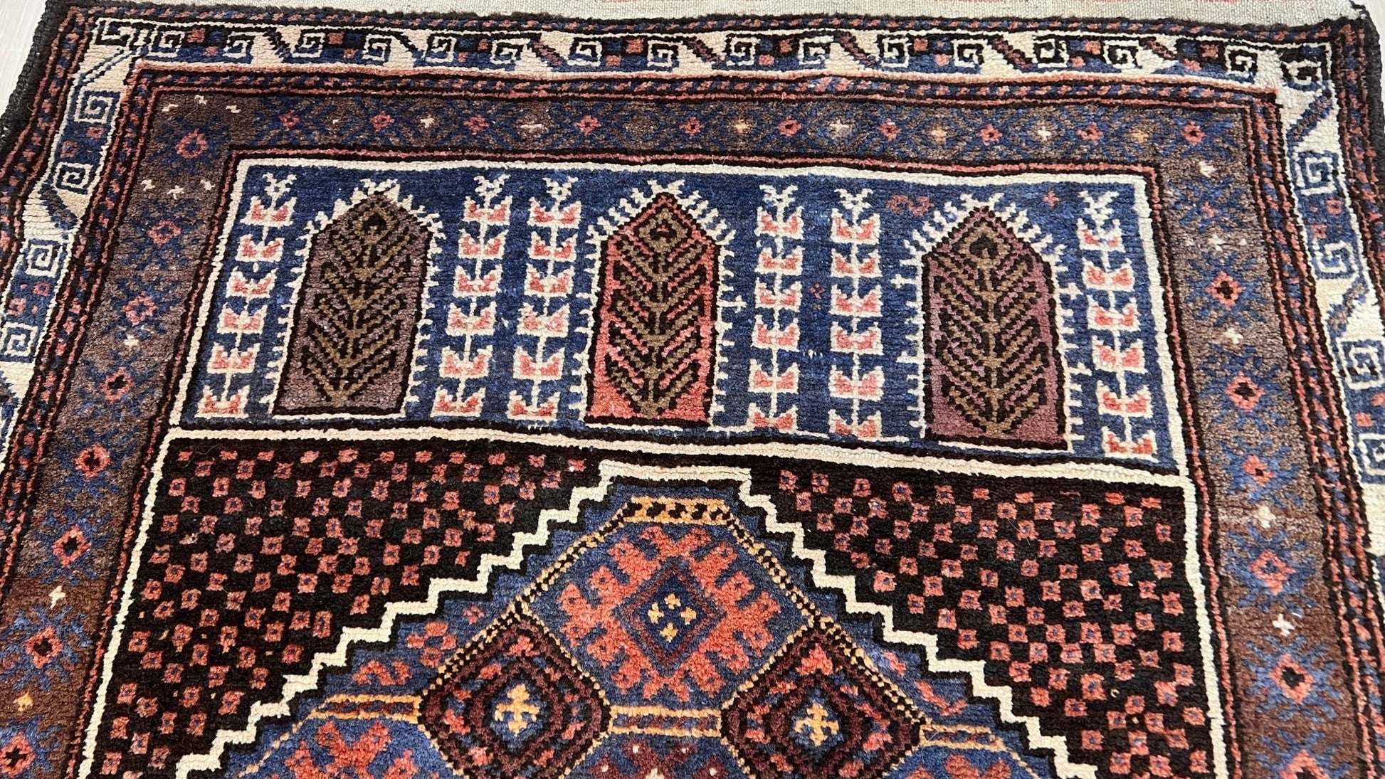 Tribal Baluch 2'8"x4'3" Area Rug