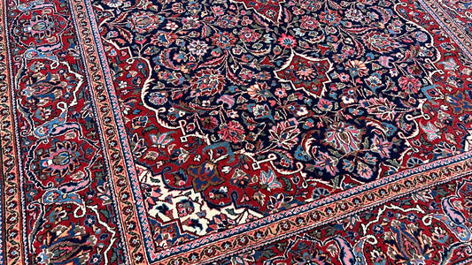 Persian Kashan 4'6"x6'9" Area Rug