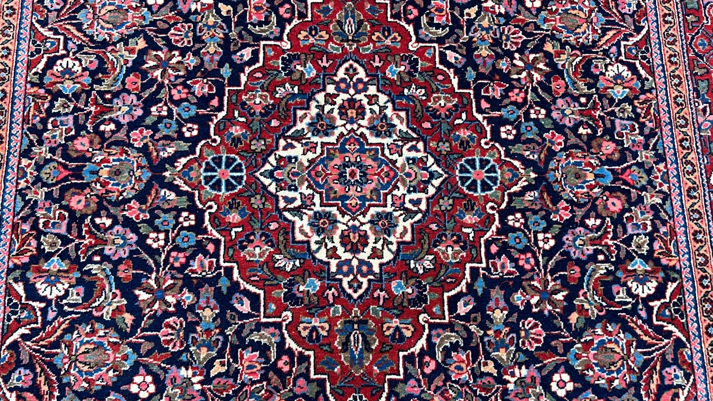 Persian Kashan 4'6"x6'9" Area Rug