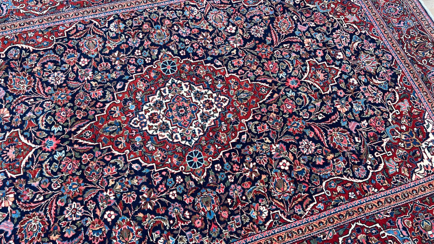 Persian Kashan 4'6"x6'9" Area Rug