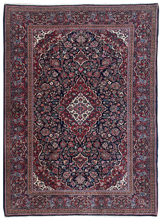 Persian Kashan 4'5"x6'9" Area Rug