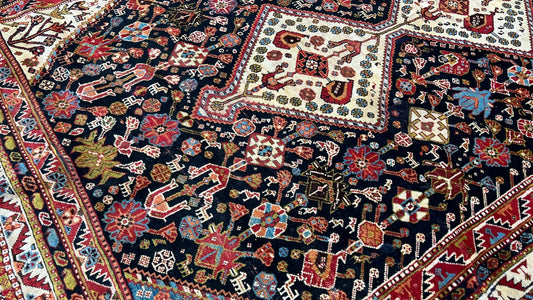Persian Qashqai 4'x7'5" Area Rug