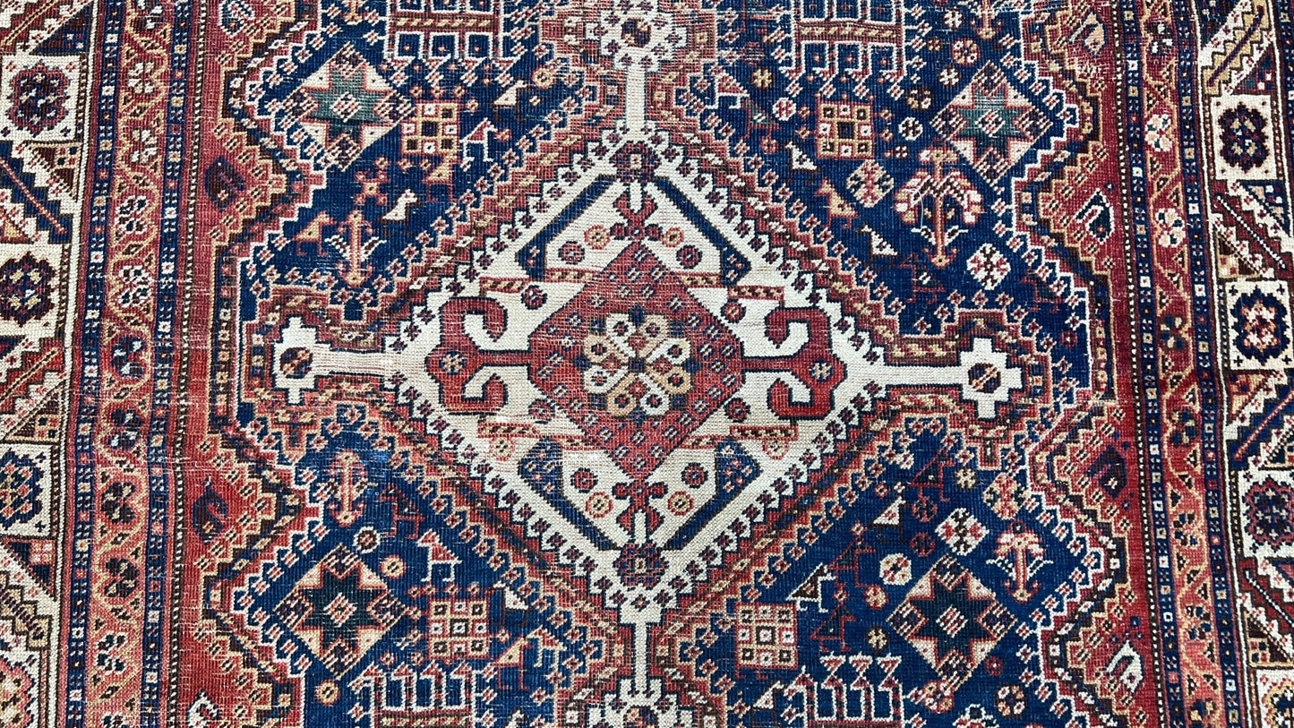 Persian Qashqai 4'5"x7'9" Area Rug