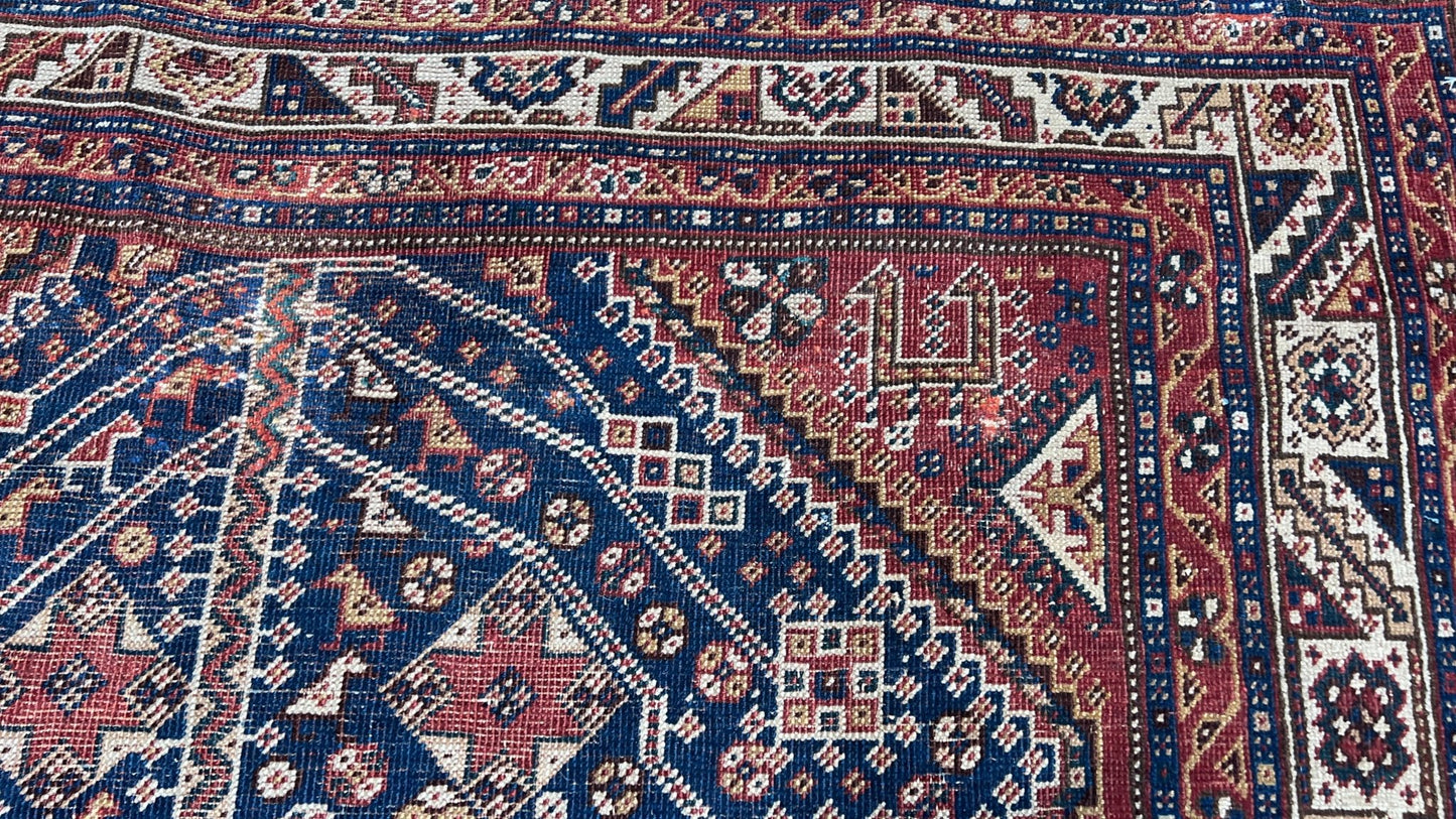 Persian Qashqai 4'5"x7'9" Area Rug