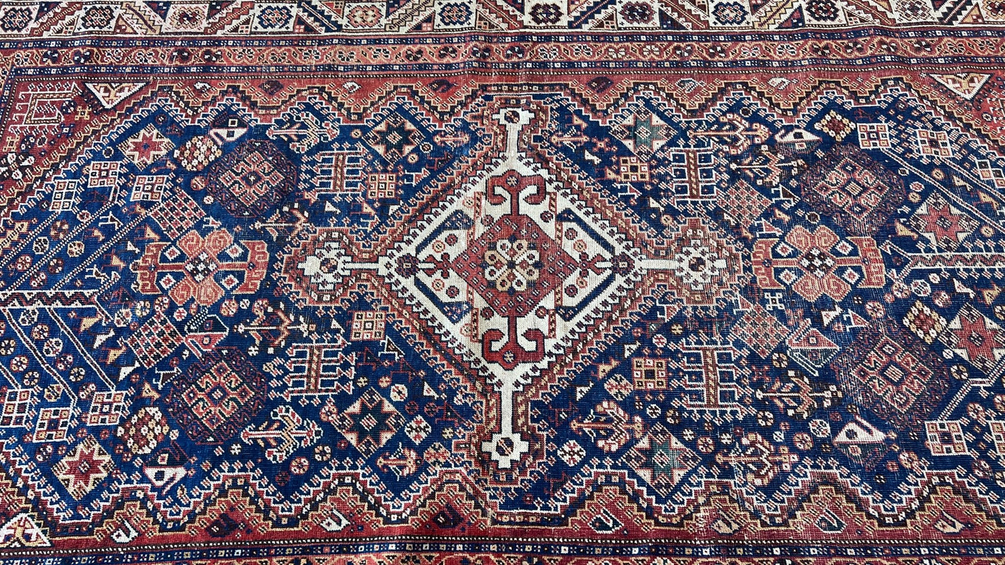 Persian Qashqai 4'5"x7'9" Area Rug