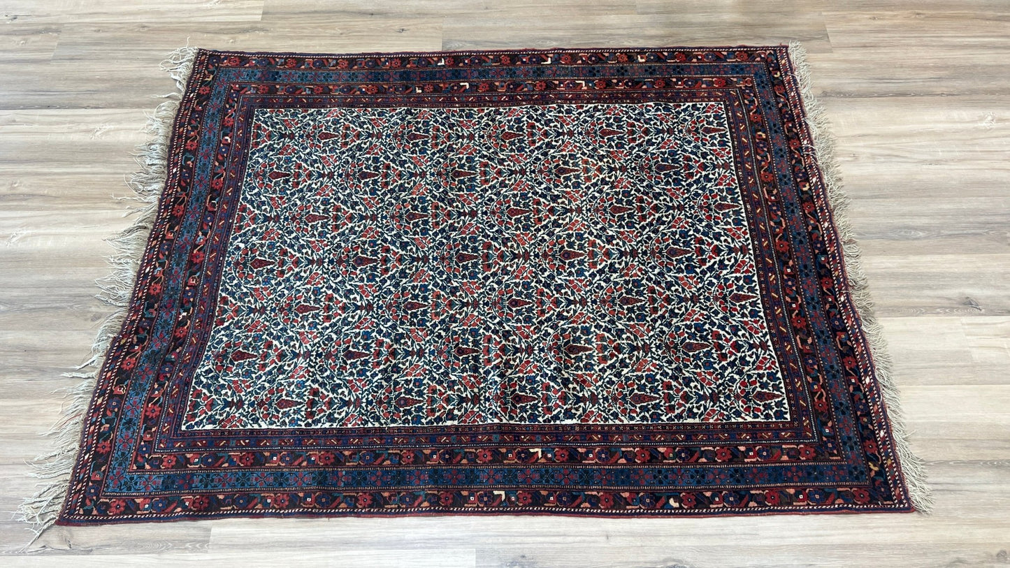 Persian Afshar 4'8"x6'2" Area Rug