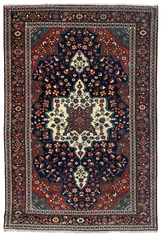 Persian Sarouk Farahan 4'2"x6'9" Area Rug