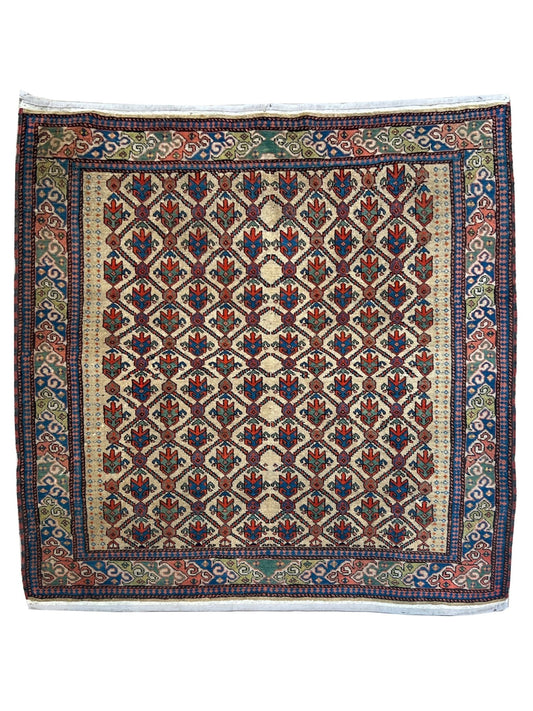 Persian Afshar 4'11"x4'10" Area Rug