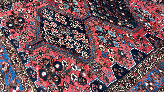 Persian Afshar 4'2"x5'11" Area Rug