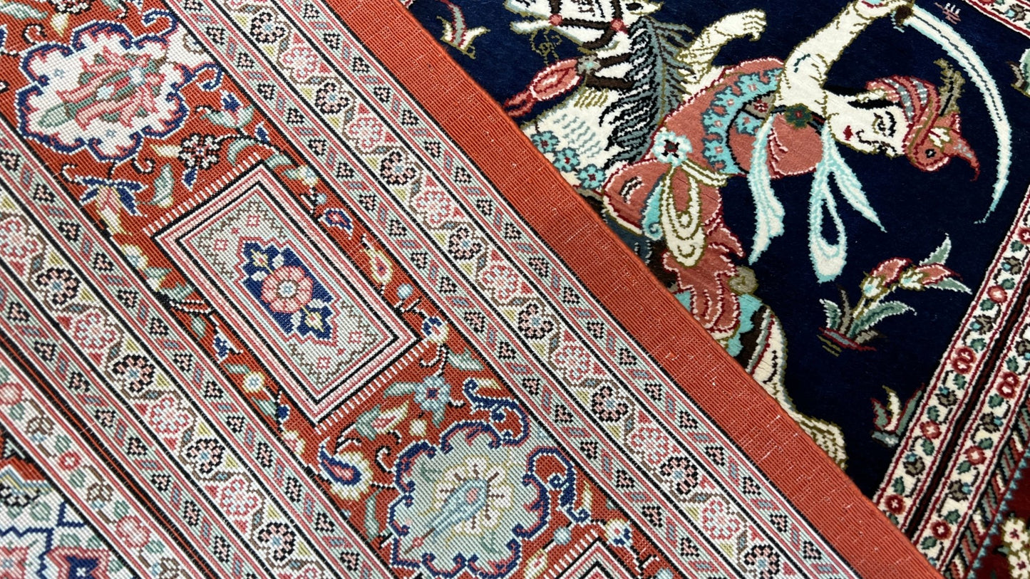 Persian Qum 2'7"x3'10" Area Rug