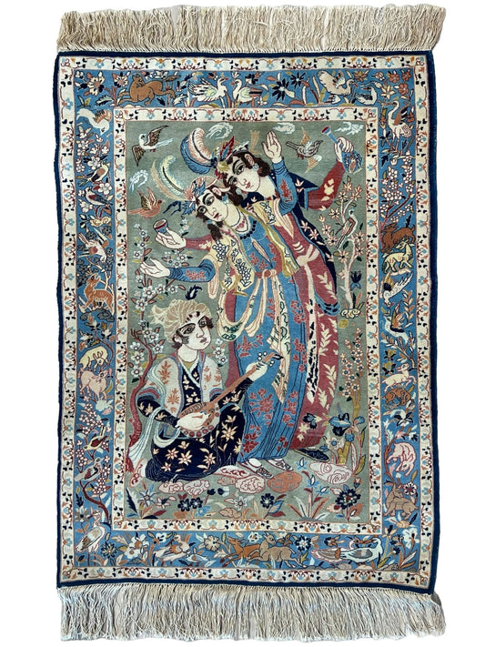 Persian Isfahan 2'8"x3'9" Area Rug