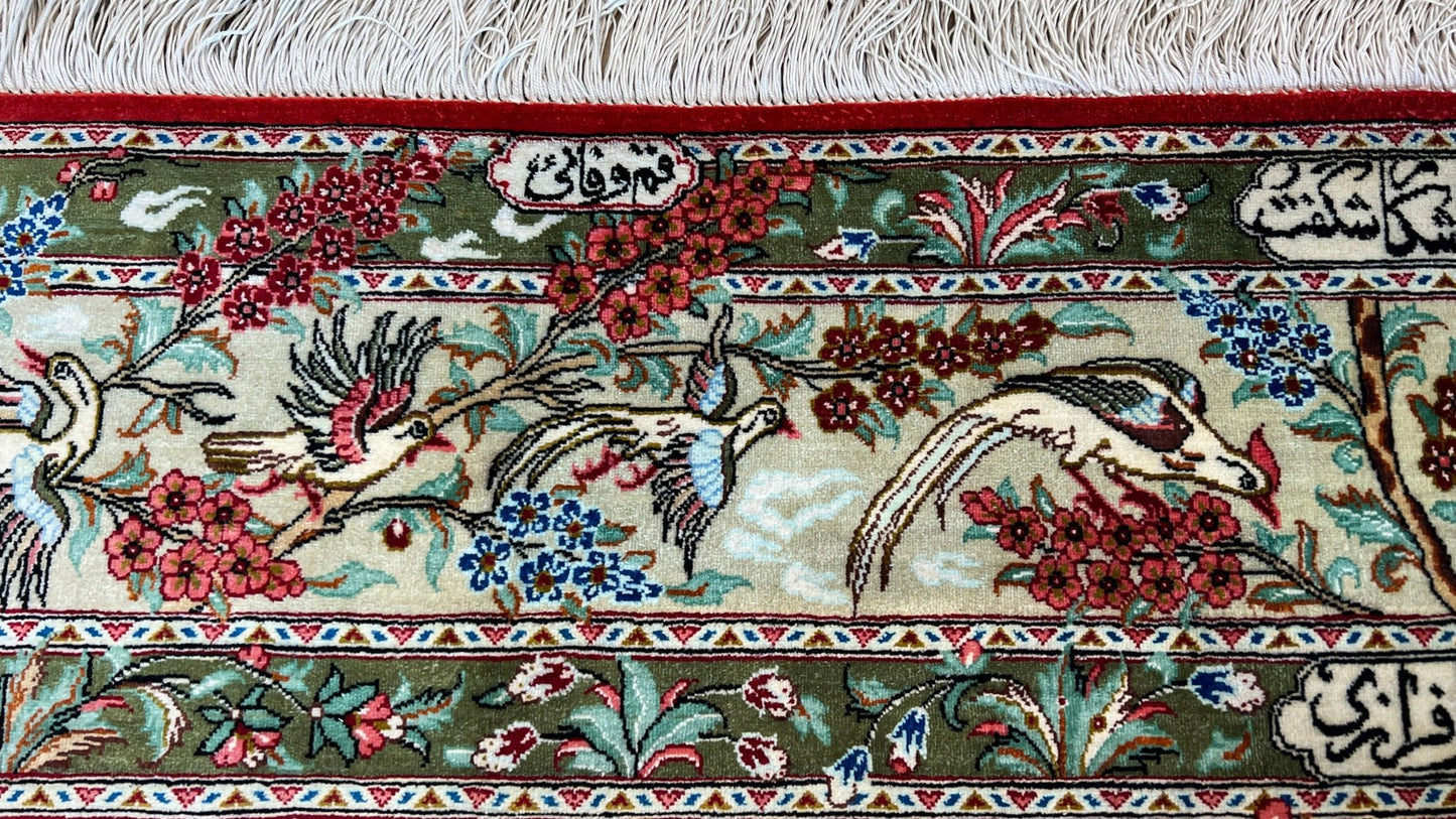 Persian Qum 4'4"x6'9" Area Rug