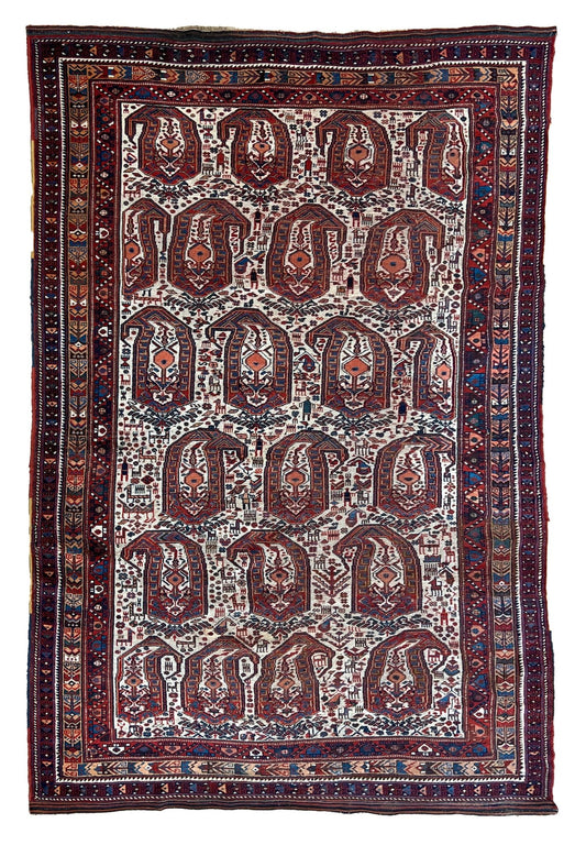 Persian Qashqai 5'x8'9" Area Rug