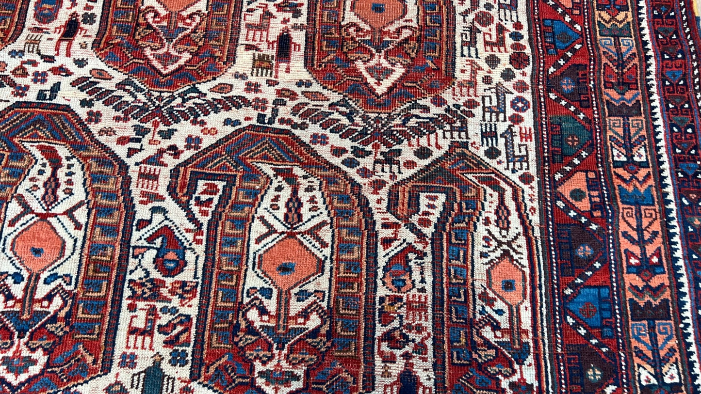 Persian Qashqai 5'x8'9" Area Rug